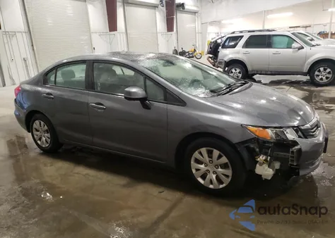 2012 Honda Civic Lx from USA, damaged, VIN 19XFB2F58CE072627